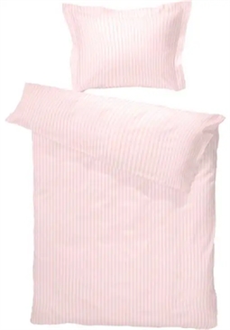 Junior sengetøj 100x140 cm - Lyserød junior sengesæt - 100% egyptisk Bomuldssatin - Turiform